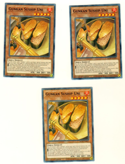 Set Of 3 Gunkan Suship Uni BODE-EN022 Burst Of Destiny 1st Edition Yugioh - Image 1