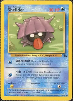 Shellder 54/62 Fossil Regular - Pokemon Card - Image 1