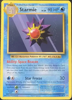Starmie 31/108 Evolutions Regular - Pokemon Card - Image 1