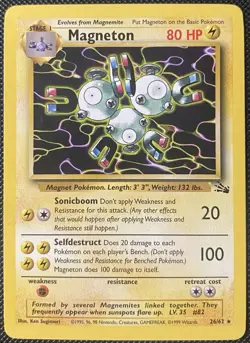 Magneton 26/62 Fossil Regular - Pokemon Card - Image 1