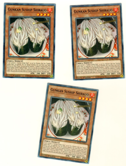 Set Of 3 Gunkan Suship Shirauo BODE-EN023 Burst Of Destiny 1st Edition Yugioh - Image 3