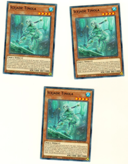 Set Of 3 Icejade Tinola BODE-EN009 Burst Of Destiny 1st Edition Yugioh - Image 1