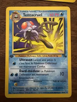 Pokemon TCG 4-Card Lot French 1st Ed Gastly Raichu Dark Dragonair Tentacruel - Image 5