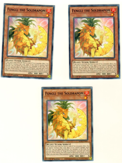 Set Of 3 Fengli The Soldrapom BODE-EN031 Burst Of Destiny 1st Edition Yugioh - Image 1