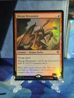 1 x Shivan Devastator - Foil - Dominaria United - NM - MTG - Image 1