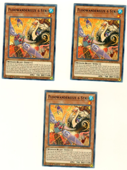 Set Of 3 Floowandereeze & Stri BODE-EN015 Burst Of Destiny 1st Edition Yugioh - Image 1