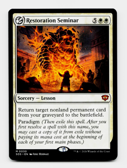 Restoration Seminar [Secrets of Strixhaven] MTG SOS 30 NM ⚪ - Image 3