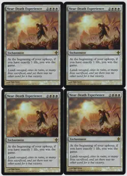 MTG Foil 4X Near-Death Experience X4 Rise of the Eldrazi Magic - (3X NM & 1X PL) - Image 1