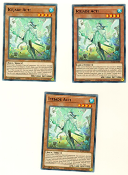 Set Of 3 Icejade Acti BODE-EN008 Burst Of Destiny 1st Edition Yugioh Card - Image 1