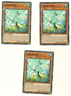 Set Of 3 Icejade Acti BODE-EN008 Burst Of Destiny 1st Edition Yugioh Card - Image 3