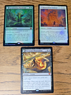 Paradigm Mythic x3 (2xFoil) MTG Secrets of Strixhaven Germination Practicum - Image 1