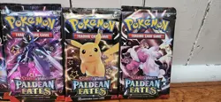 Pokemon TCG Paldean Fates Booster Pack Art Set English 4 Packs - Image 3