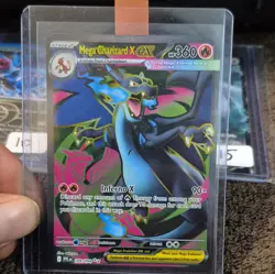 Pokemon TCG Mega Charizard X EX Full Art Holo Me02 109/094 Eng 360 HP - Image 1