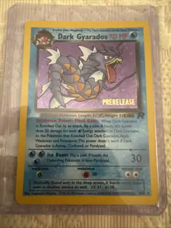 Pokemon Prerelease Holo Dark Gyarados – Team Rocket- 8/82 - Image 1