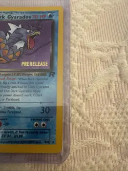 Pokemon Prerelease Holo Dark Gyarados – Team Rocket- 8/82 - Image 4