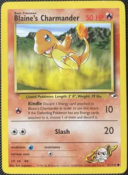 Blaine's Charmander 061/132 Gym Heroes Regular - Pokemon Card - Image 1