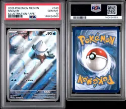 2025 Pokemon Snover Illustration Rare Meg En-mega Evolution 140/132 PSA 10 GEM - Image 3