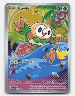 Rowlet 043 Holo Promo ME: Mega Evolution Promo Pokemon Near Mint - Image 1