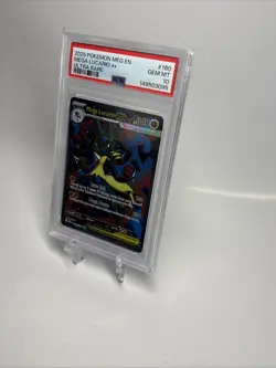 2025 Pokemon Mega Evolution Lucario ex Ultra Rare #160 PSA 10 Gem Mint - Image 2