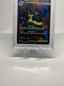 2025 Pokemon Mega Evolution Lucario ex Ultra Rare #160 PSA 10 Gem Mint - Image 5