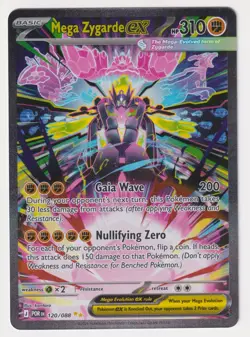 Pokemon Mega Zygarde ex 120/088 SIR Special Illustration Rare Perfect Order NM - Image 1