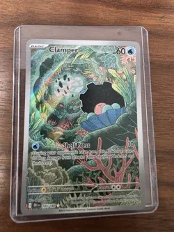 Pokemon Clamperl 195/182 Sv10: Destined Rivals Illustration Rare Full Art Holo - Image 1