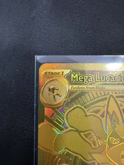Pokemon Mega Evolution Lucario EX Gold 188/132!!! Pack To Sleeve!!! - Image 5