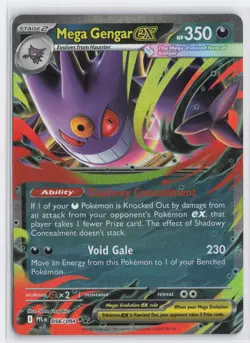 Mega Gengar ex 056/094 Double Rare Phantasmal Flames Pokemon Holo Near Mint - Image 1