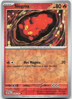Slugma Common Twilight Masquerade Reverse Holo 028/167 NM/M Pokemon - Image 1