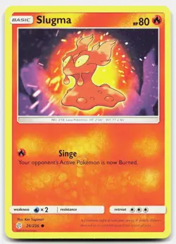 Slugma Common Cosmic Eclipse 26/236 LP Pokemon - Image 1