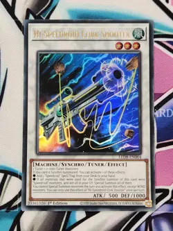 YUGIOH HI-SPEEDROID CORK SHOOTER LED8-EN004 ULTRA RARE 1ST EDITION - Image 1