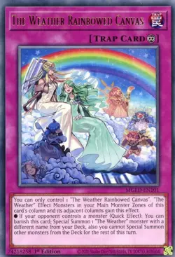 MGED-EN101 The Weather Rainbowed Canvas UNLIMITED Edition Rare NM YuGiOh TCG - Image 1