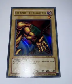 Yugioh Left Arm Of The Forbidden One LOB-E100 Ultra Rare (NM) - Image 1