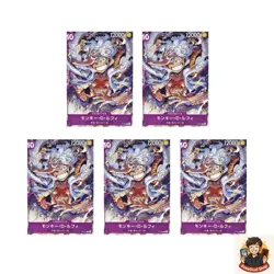 5 card Monkey D Luffy Gear 5 P-041 Parallel PROMO One Piece teka - Image 1