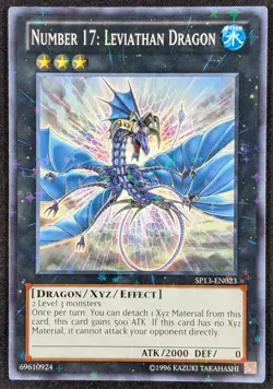 17 Leviathan Dragon 1996 Starfoil Rare Holo Yugioh Card SP13-EN023 (NM) - Image 1