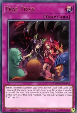 MGED-EN152 Trap Trick Unlimited Edition Rare Near Mint YuGiOh TCG - Image 1