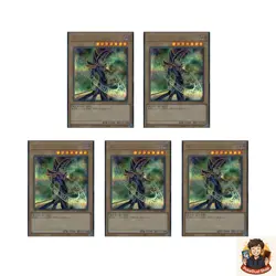 5 card Dark Magician (9th artwork) QCAC-JP018 Secret Rare 25th Art Collection - Image 1