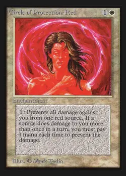 Circle of Protection: Red NM Collectors' Edition MTG Magic the Gathering English - Image 1