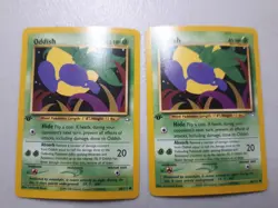 2x Pokemon 1st Edition Neo Genesis Oddish Common (68/111) LP Free Shipping - Image 1