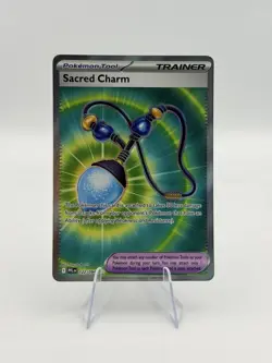 Sacred Charm 122/094 Me02: Mega Evolution Phantasmal Flames Holo Pokemon Card - Image 1
