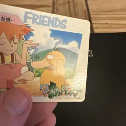 Japanese Pokemon Bandai Carddass Anime Collection #153 Misty and Psyduck - Image 4