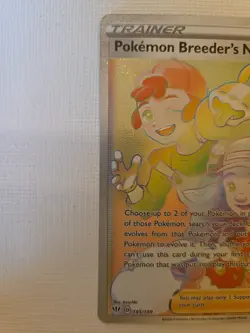 Pokemon Breeder's Nurturing (Secret) 195/189 Swsh03: Darkness Ablaze Holo - Image 2