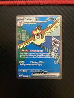 Pidgeot Ex 225/197 Special Illustration Rare Pokemon Obsidian Flames NM - Image 1