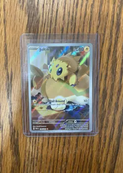 Pokemon Joltik 196/182 SV04 Paradox Rift Holo 40 HP Illustration Rare - Image 1