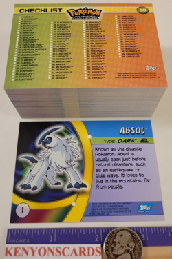 2004 POKEMON Advanced Challenge COMPLETE CARD SET 90 NM/MT Topps TCG CCG * RARE - Image 3