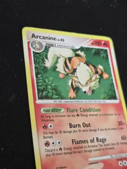 Pokemon TCG Arcanine Rising Rivals 1/111 Holo Rare HP100 English Card - Image 2
