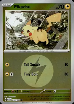 Pikachu (Energy Symbol Pattern) 055/217 Common Ascended Heroes Pokemon Near Mint - Image 1