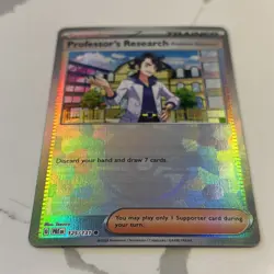 Professor's Research NM 125/131 Prismatic Evolutions Pokemon TCG Pokeball Holo - Image 1