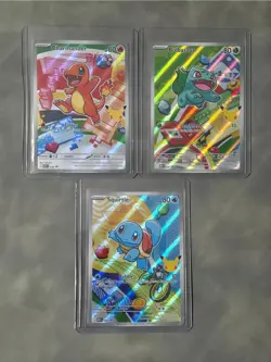 Pokemon First Partner Illustration Collection Series 1 Kanto Gen 1 Starters Set - Image 2