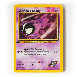 Pokemon - Sabrina's Gastly - 1st Edition - 93/132 - Gym Heroes - Common Card - Image 1